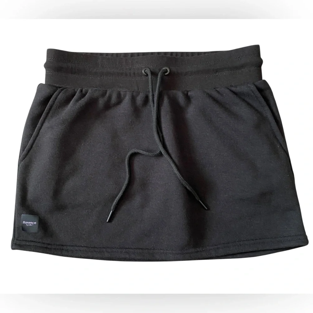 Florence by Mills Black Drawstring Skort Size XS Cotton Blend Casual